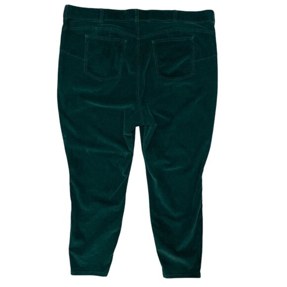 Torrid Bombshell Skinny Corduroy Pants Dark Green 26R - Picture 2 of 7